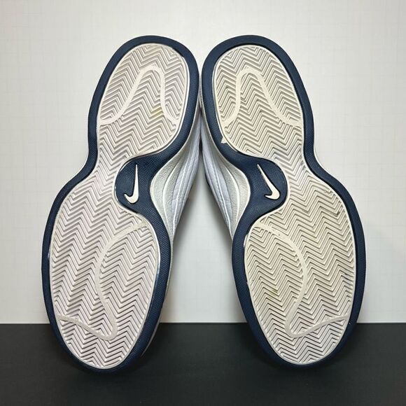 Womens VTG’ 90s NIKE White Leather Athletic Sneakers / Size 8 - Picture 7 of 9